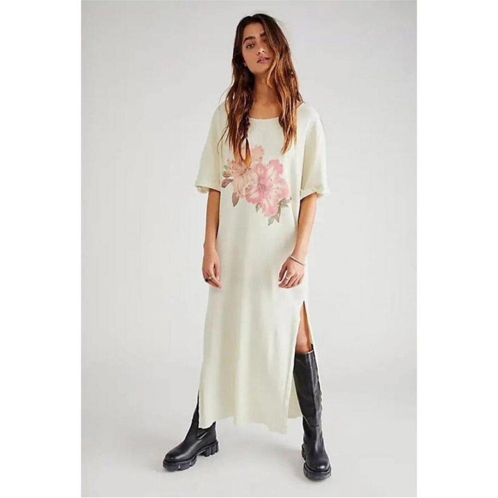Free People X Vintage Souls Hibiscus Maxi Dress